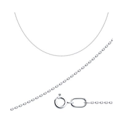 Цепь плетения "Якорное"  из серебра 925 пробы