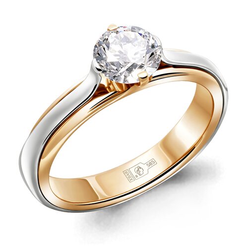 Кольцо с бриллиантами из золота 585 пробы