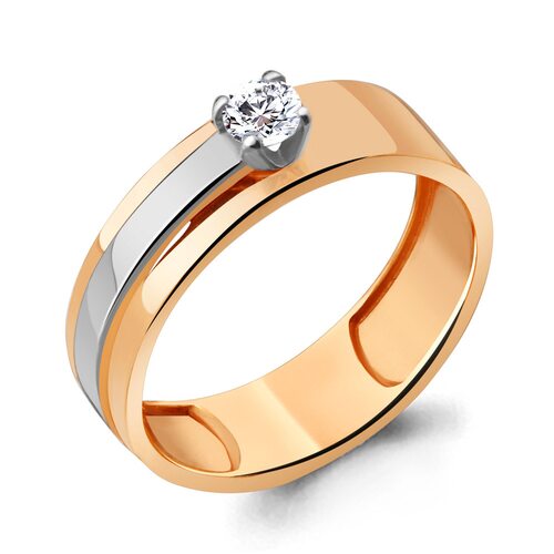 Помолвочное кольцо с бриллиантом из золота 585 пробы