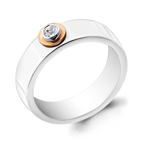 Кольцо с бриллиантом из золота 585 пробы