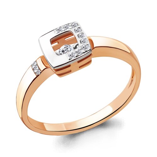 Кольцо с бриллиантами из золота 585 пробы