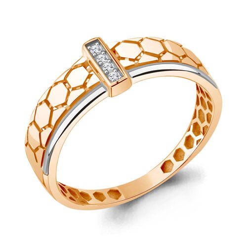 Кольцо с бриллиантами из золота 585 пробы