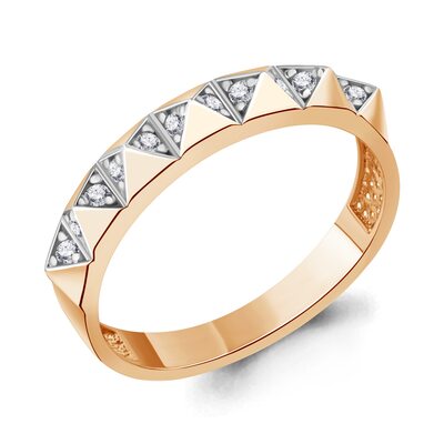 Кольцо с бриллиантами из золота 585 пробы