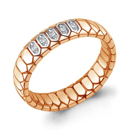 Кольцо с бриллиантами из золота 585 пробы