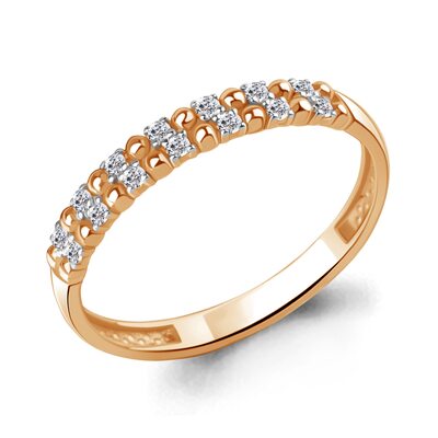 Кольцо с бриллиантами из золота 585 пробы