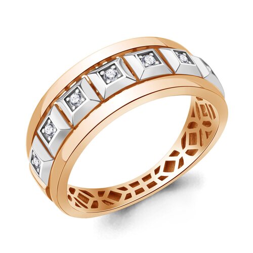 Кольцо с бриллиантами из золота 585 пробы