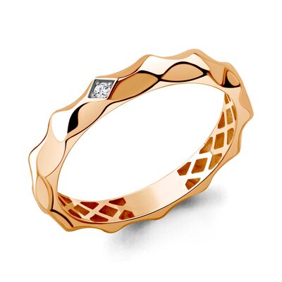 Кольцо с бриллиантом из золота 585 пробы