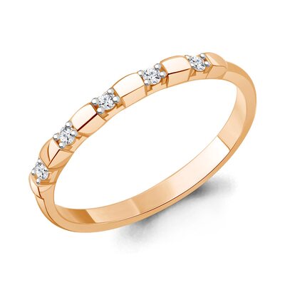 Кольцо с бриллиантами из золота 585 пробы