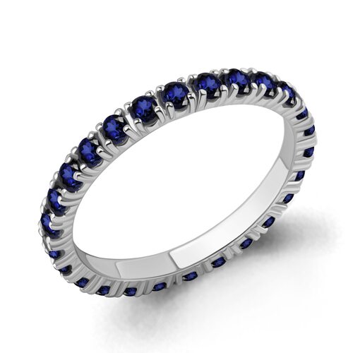 Кольцо с сапфирами из белого золота 585 пробы