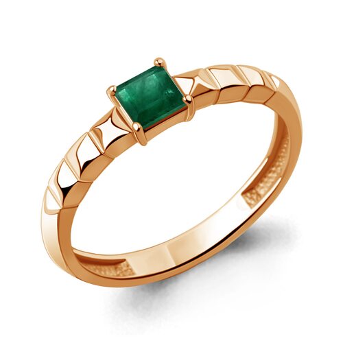 Кольцо с изумрудом из золота 585 пробы