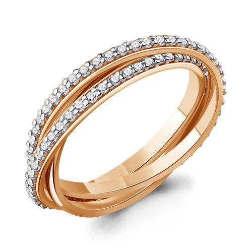 Кольцо с бриллиантами из золота 585 пробы