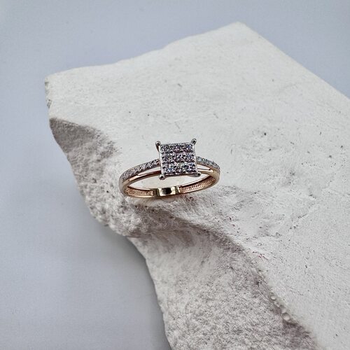 Кольцо с бриллиантами из золота 585 пробы