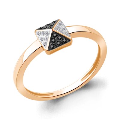 Кольцо с бриллиантами из золота 585 пробы