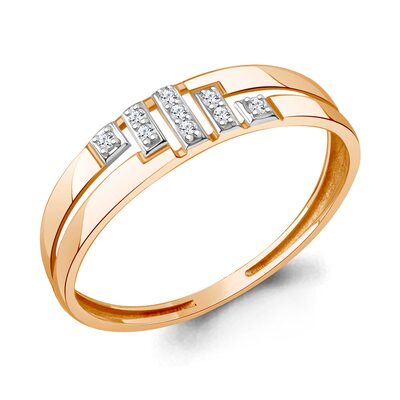 Кольцо с бриллиантами из золота 585 пробы