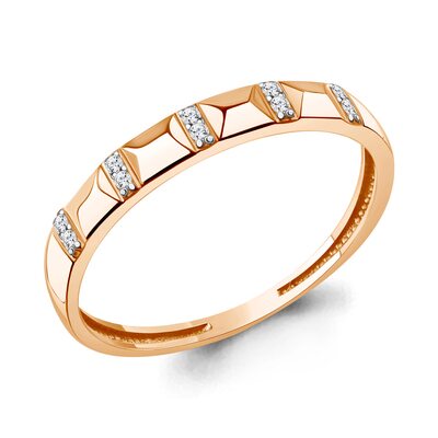 Кольцо с бриллиантами из золота 585 пробы