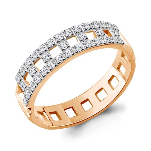 Кольцо с бриллиантами из золота 585 пробы