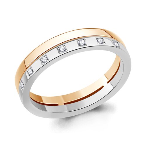 Кольцо с бриллиантами из золота 585 пробы