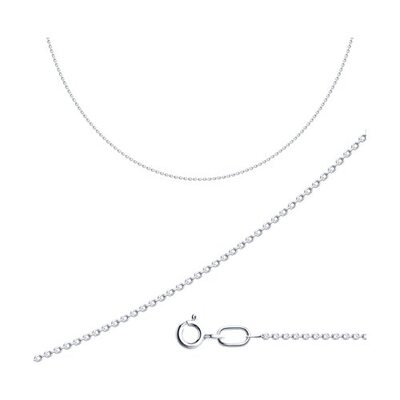 Цепь плетения "Якорное" из серебра 925 пробы