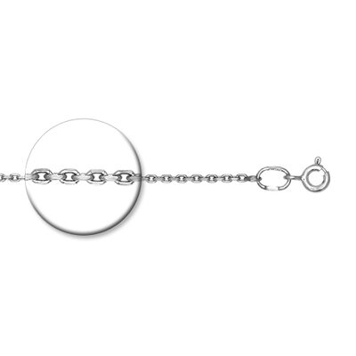 Цепь плетения "Якорное" из серебра 925 пробы