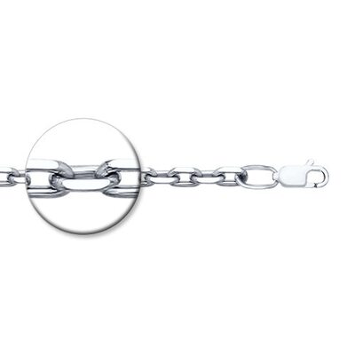 Цепь плетения "Якорное" из серебра 925 пробы