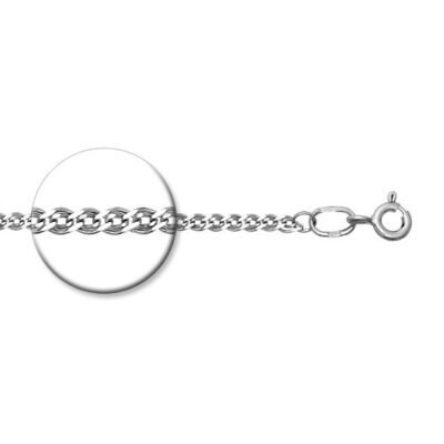 Цепь плетения "Нонна" из серебра 925 пробы