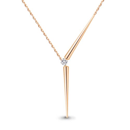 Колье с бриллиантом из золота 585 пробы арт. 970471к.1