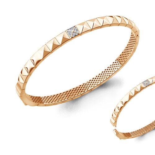 Браслет с бриллиантами из золота 585 пробы