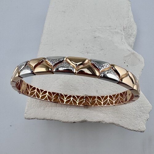 Браслет с бриллиантами из золота 585 пробы