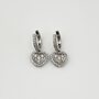 Серьги с бриллиантами из белого золота 585 пробы арт. AE30031