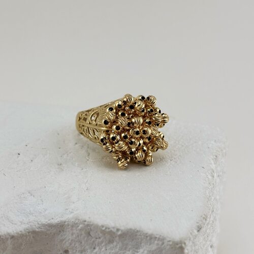 Кольцо из серебра 925 пробы с позолотой