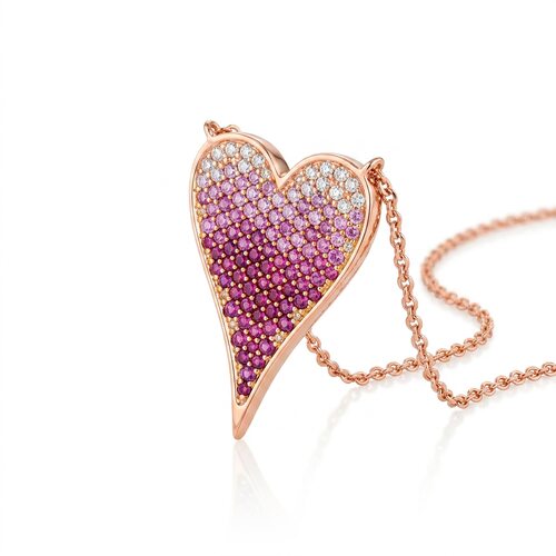 Колье с сапфирами из золота 585 пробы