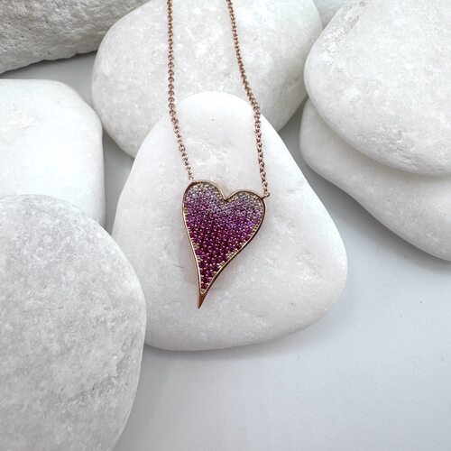 Колье с сапфирами из золота 585 пробы