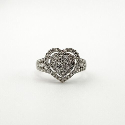 Кольцо с бриллиантами из золота 585 пробы