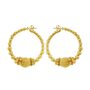 Серьги из серебра 925 пробы с позолотой