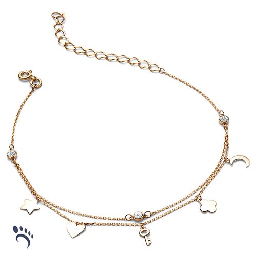 Браслет с бриллиантами из золота 585 пробы