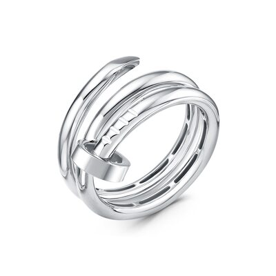 Кольцо "Гвоздь" из белого золота 585 пробы