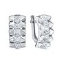 Серьги с фианитами из золота 585 пробы арт. б120789