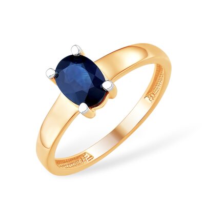 Кольцо с сапфиром из золота 585 пробы