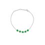 Браслет с изумрудами из серебра 925 пробы арт. БР-25/0043И2
