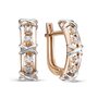 Серьги с бриллиантами из золота 585 пробы