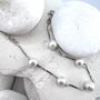 Браслет с жемчугом из серебра 925 пробы арт. BR436