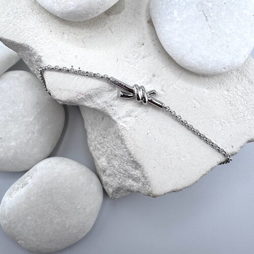 Браслет "Узел" из серебра 925 пробы