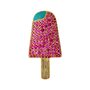 Брошь "Мороженое" с эмалью и фианитами из серебра 925 пробы с позолотой арт. C00290_BR_ENAM_001_YG