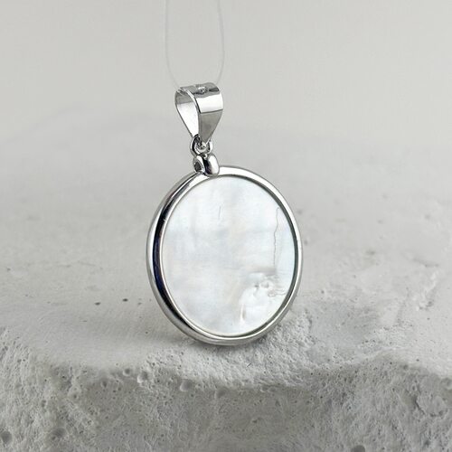 Подвеска с перламутром из серебра 925 пробы