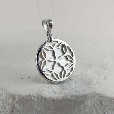 Подвеска с перламутром из серебра 925 пробы