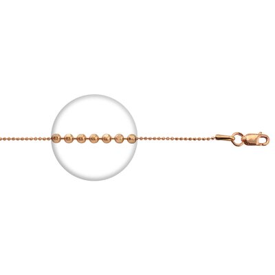 Цепь плетения "Перлина" из золота 585 пробы