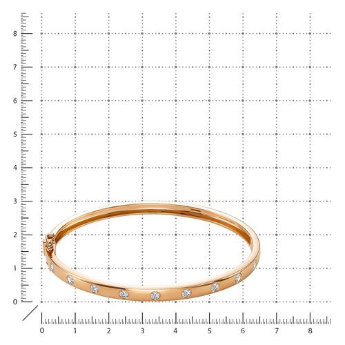 Браслет с бриллиантами из золота 585 пробы