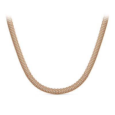 Цепь плетения "Фантазийное" из серебра 925 пробы с позолотой