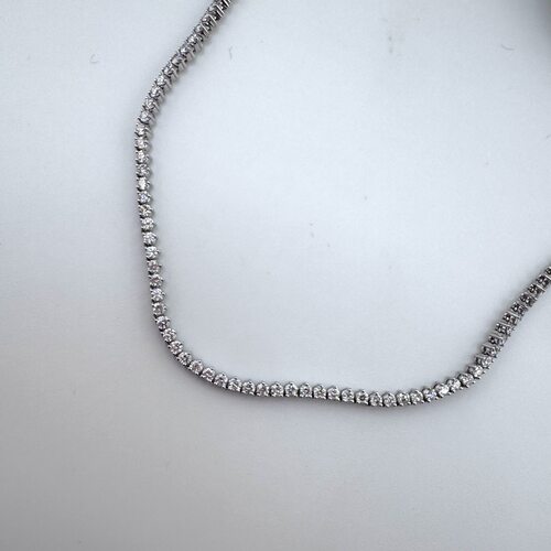 Колье с бриллиантами из золота 585 пробы