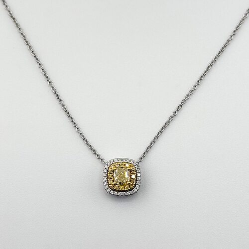 Колье с бриллиантами из золота 585 пробы